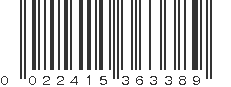 UPC 022415363389