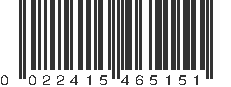 UPC 022415465151