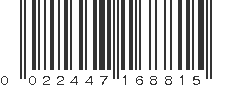 UPC 022447168815