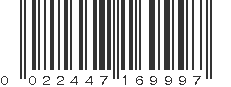 UPC 022447169997