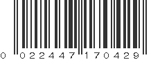 UPC 022447170429