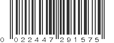 UPC 022447291575