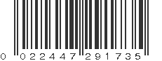 UPC 022447291735