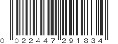 UPC 022447291834