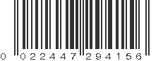 UPC 022447294156