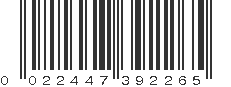 UPC 022447392265