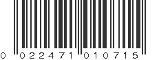 UPC 022471010715