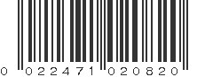 UPC 022471020820