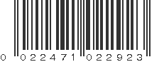 UPC 022471022923