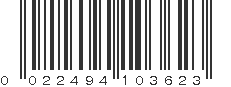 UPC 022494103623