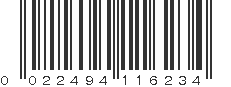 UPC 022494116234