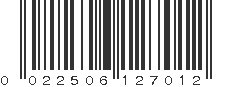 UPC 022506127012