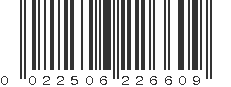 UPC 022506226609