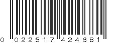 UPC 022517424681