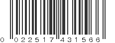 UPC 022517431566