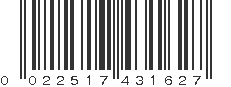 UPC 022517431627