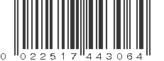 UPC 022517443064