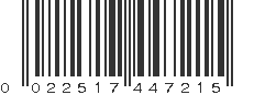 UPC 022517447215