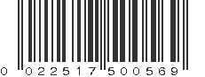 UPC 022517500569