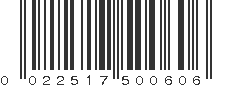 UPC 022517500606