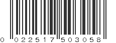 UPC 022517503058