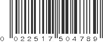 UPC 022517504789