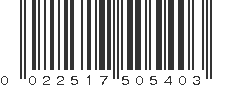 UPC 022517505403