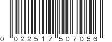 UPC 022517507056