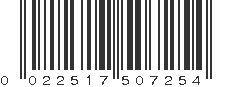 UPC 022517507254