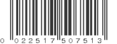 UPC 022517507513