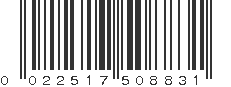 UPC 022517508831