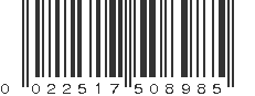 UPC 022517508985