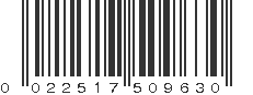 UPC 022517509630