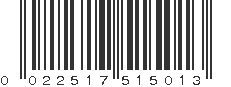 UPC 022517515013