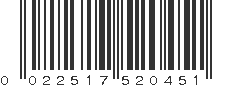 UPC 022517520451