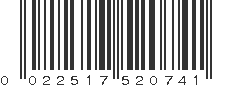 UPC 022517520741