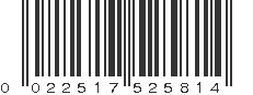 UPC 022517525814