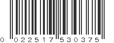 UPC 022517530375