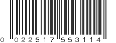 UPC 022517553114