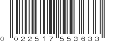 UPC 022517553633