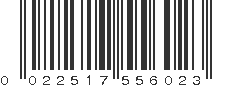 UPC 022517556023