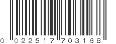 UPC 022517703168