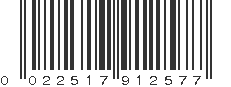 UPC 022517912577