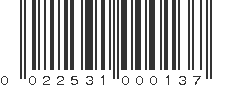 UPC 022531000137