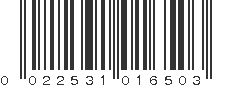 UPC 022531016503