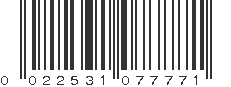 UPC 022531077771