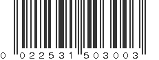 UPC 022531503003