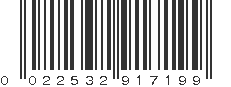 UPC 022532917199