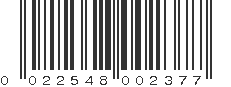 UPC 022548002377