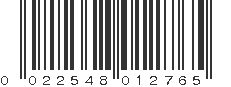 UPC 022548012765